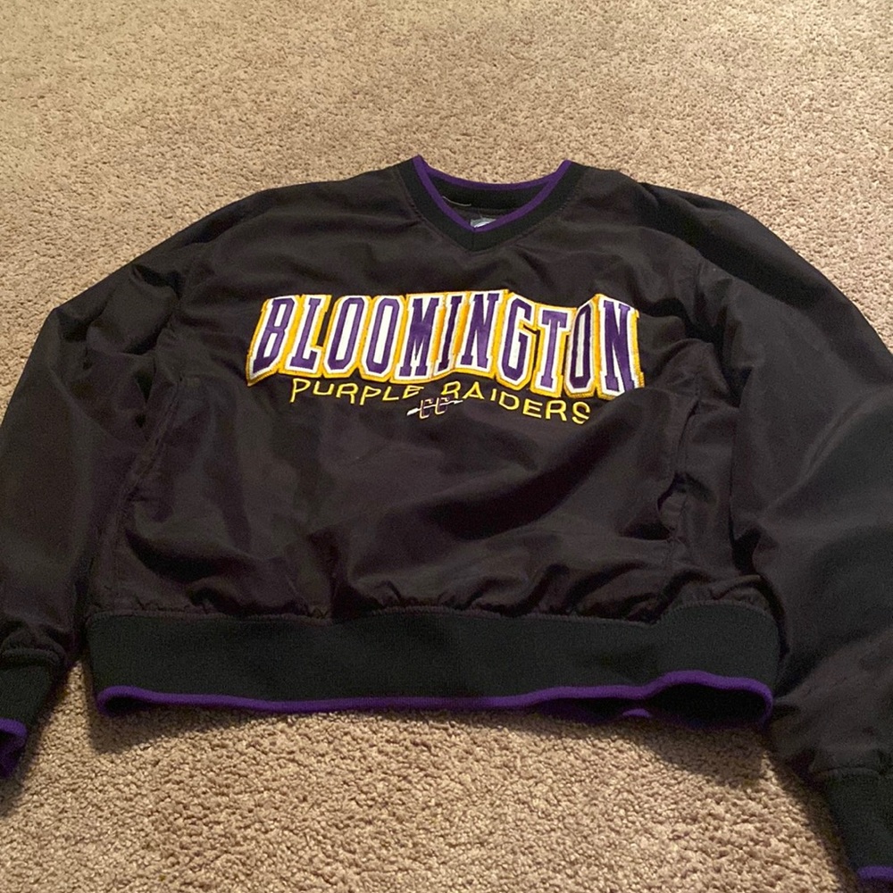 Size small and purple and yellow